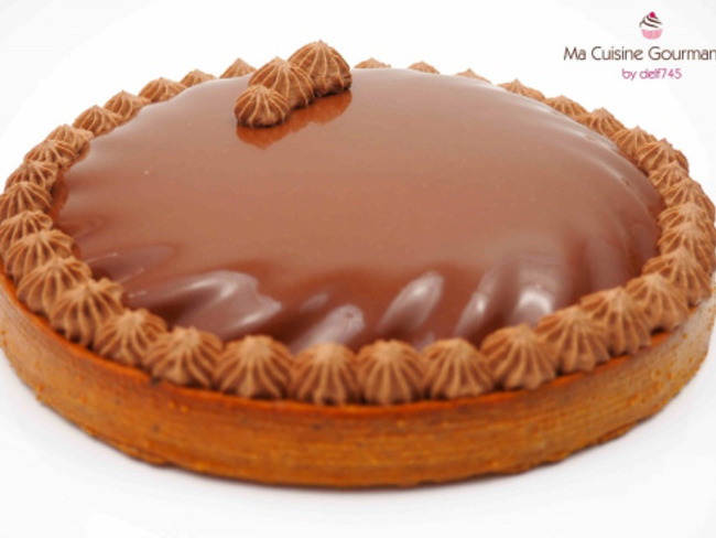 Tarte Double Chocolat Et Caramel Recette Par Delf745