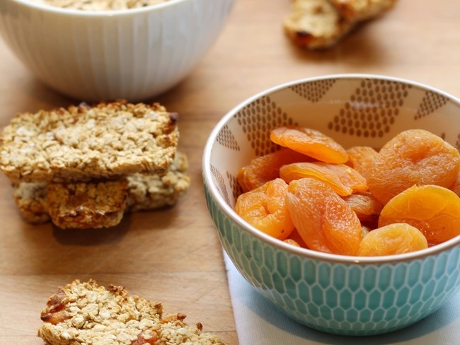 Barres De Cereales Aux Flocons D Avoine Et Abricots Secs Recette