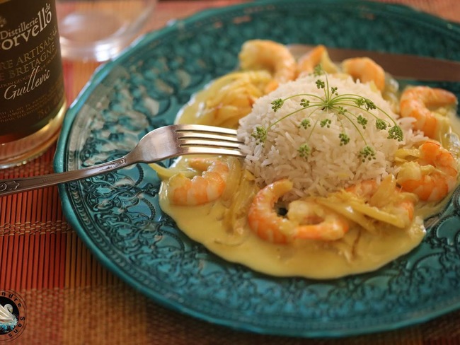 Curry De Gambas Au Lait De Coco Recette Par A Prendre Sans Faim