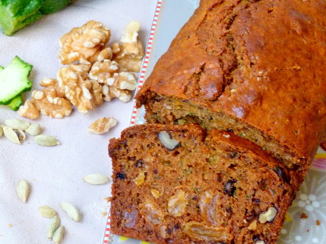 Cake Aux Courgettes Raisins Secs Et Noix Ultra Parfume Recette