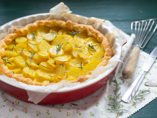Tarte Aux Pommes De Terre Et Fromage De Chevre Frais Recette Par