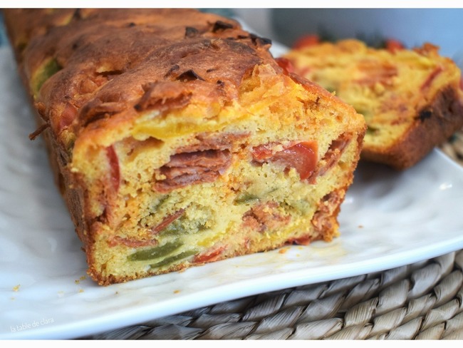 Cake Poivrons Chorizo Recette Par Latabledeclara Fr