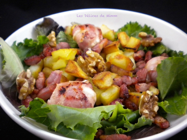Salade De Chevre Chaud Aux Lardons Et Ma Vinaigrette Maison