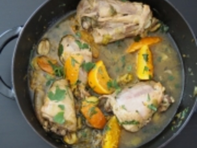 Cuisses De Poulet A La Mandarine Et Aux Olives Recette Par Anne