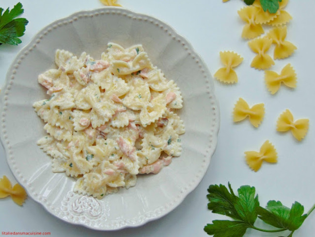 Pates Au Saumon Fume Recette Par L Italie Dans Ma Cuisine