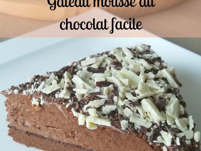 Gateau Mousse Au Chocolat Facile Recette Par Le Labo De Maman