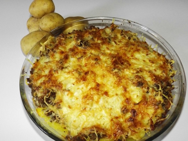 Gratin de pommes de terre et d'andouillette - Recette par ça ne sent