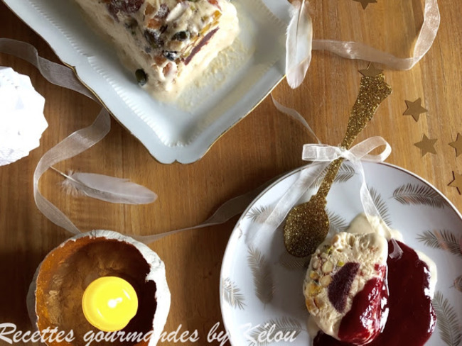 Buche De Noel Au Nougat Glace Recette Par Kelou