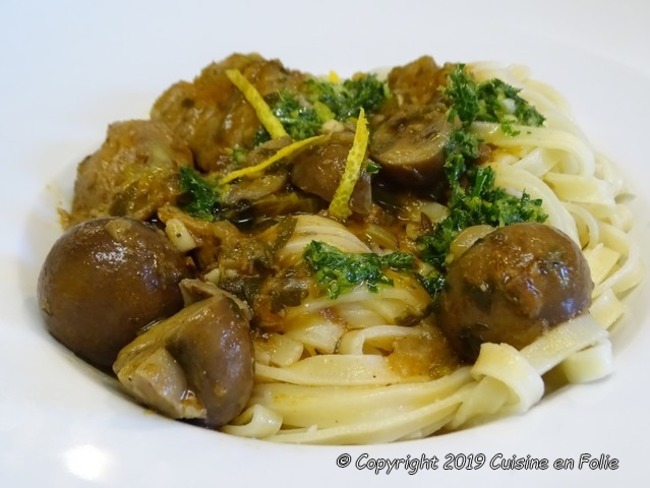Saute De Veau Aux Champignons Gremolata A L Orange Recette Par