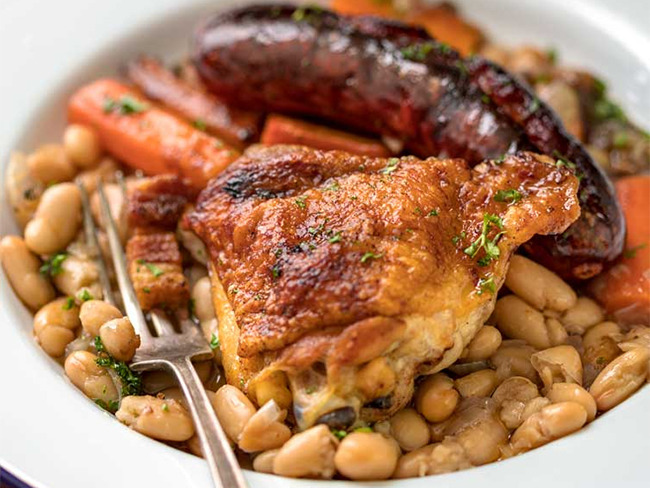 Recette Legere Et Express Du Cassoulet Recette Par Plat Et Recette