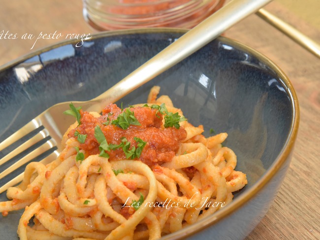 Pates Au Pesto Rouge Recette Par Jacre