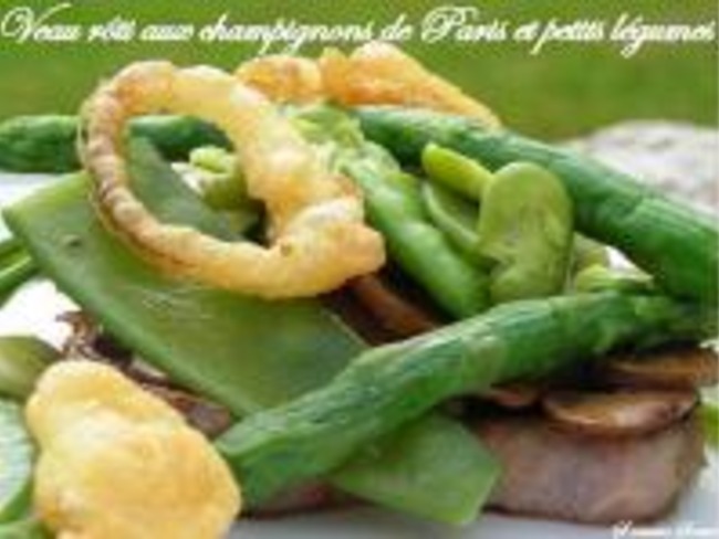 Veau Roti En Cuisson Basse Temperature Et Ses Petits Legumes