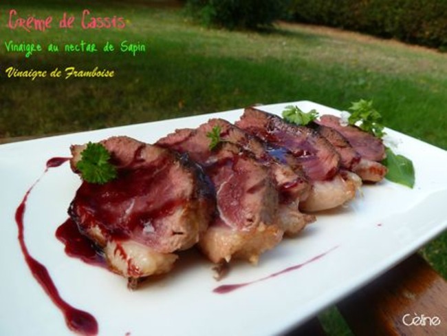 Magret De Canard à La Crème De Cassis