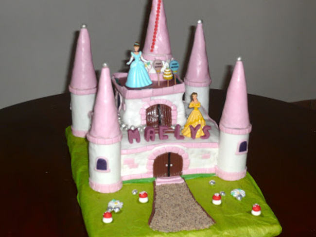 Gateau Chateau Princesse Sans Pate A Sucre