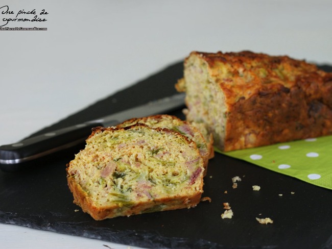 Cake Au Poireau Et Au Jambon Recette Par Une Pincee De Gourmandise