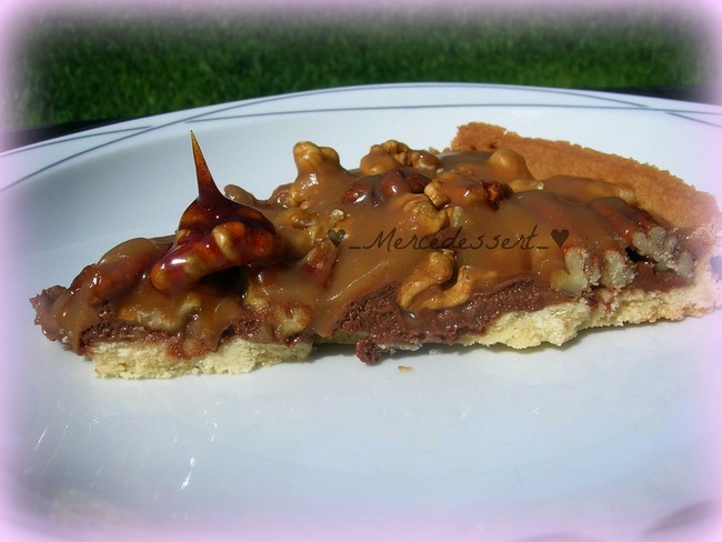 Tarte Chocolat Noix Et Noix De Pecan Sauce Au Caramel Recette