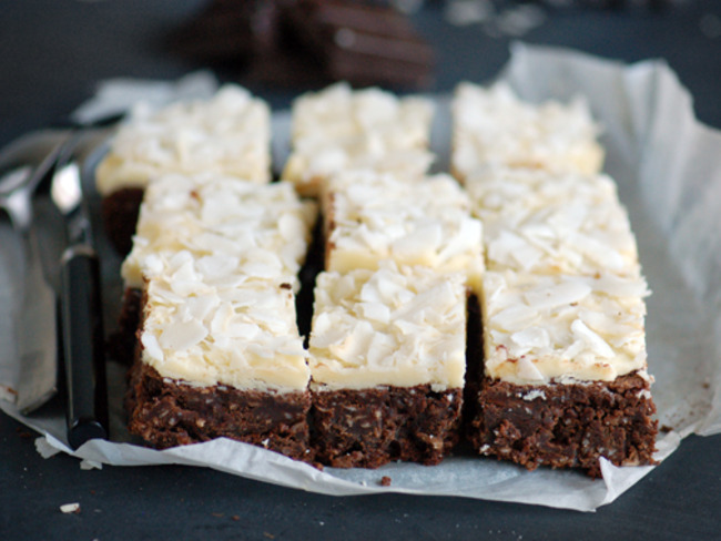 Brownie Chocolat Blanc Et Noix De Coco Recette Par Madame Gateau