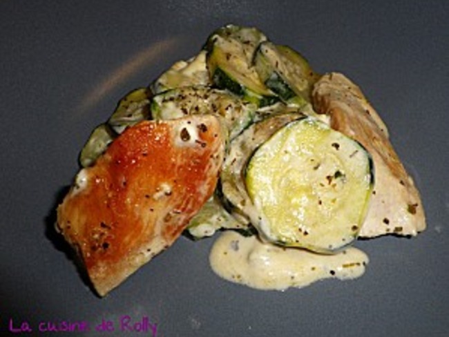 Poelee Poulet Courgettes Et Vache Qui Rit Recette Par Rolly