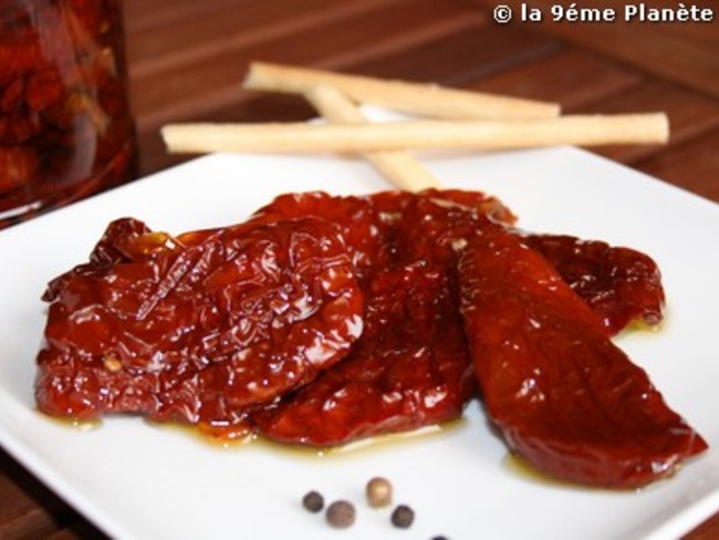 Tomates séchées à l'huile - Recette par La neuvième planète
