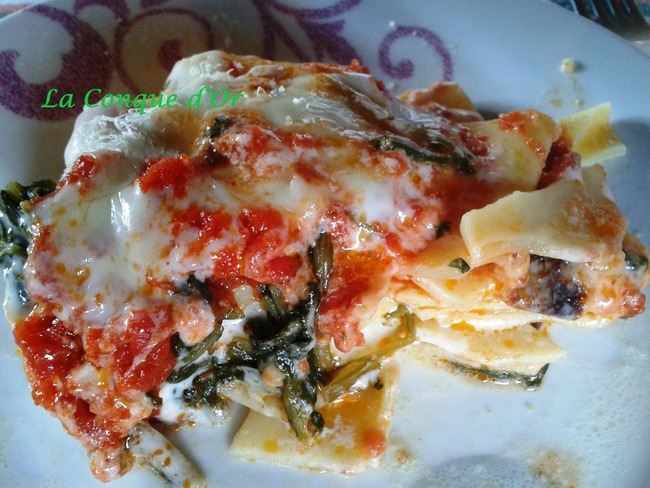 Gratin De Paccheri Aux Epinards Mozzarella Sauce Tomate Recette