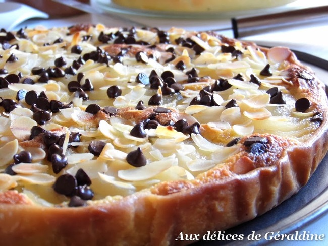 Tarte Aux Poires Amande Et Pépites De Chocolat