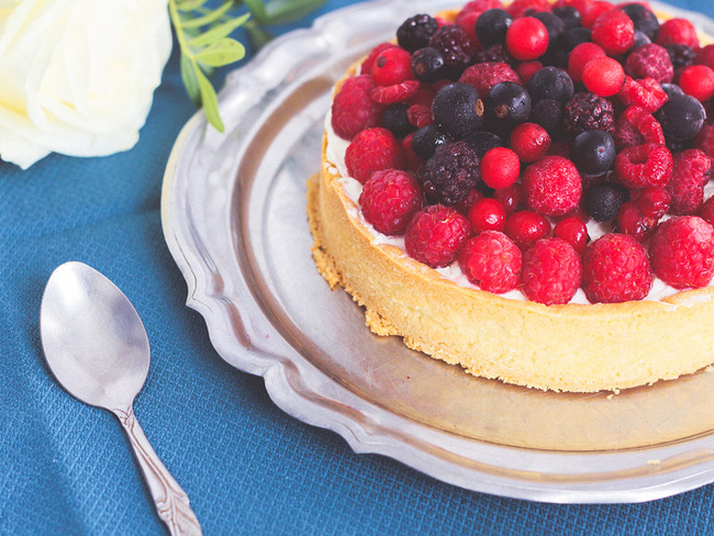 Tarte Chocolat Blanc Fruits Rouges Et Chantilly Au Mascarpone