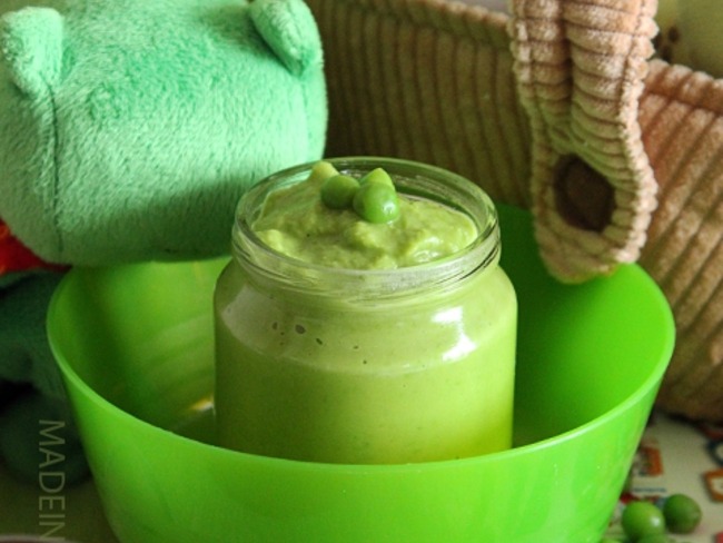 Puree De Petits Pois 4 6 Mois Recette Par Made In Cooking