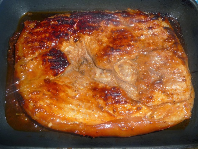 Rouelle de porc sauce barbecue au sirop d’érable - Recette par Luly cooker