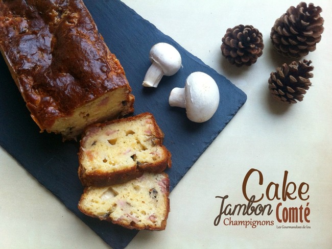 Cake Jambon Champignons Comte Recette Par Les Gourmandises De Lou