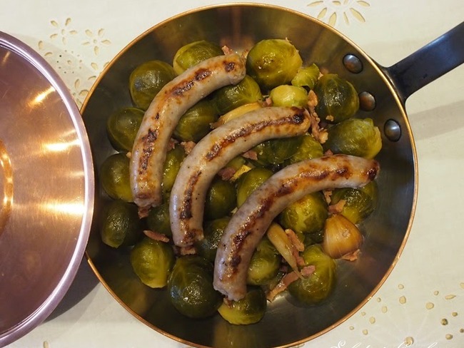 Choux De Bruxelles Et Saucisse Grillee De Rodez Recette Par Schotzy