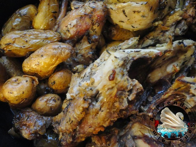 Poulet Roti Au Thym Et Pommes De Terre Au Four Recette Par A