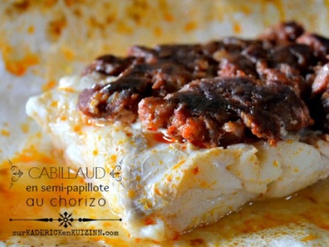 Papillote Facile Poelee De Cabillaud Au Chorizo Recette Par Kaderick