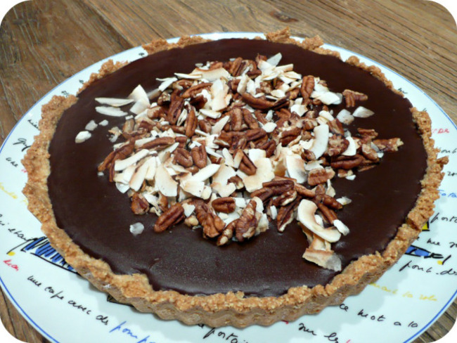 Tarte Chocolat Amande Noix De Coco En 20 Minutes Chrono Recette