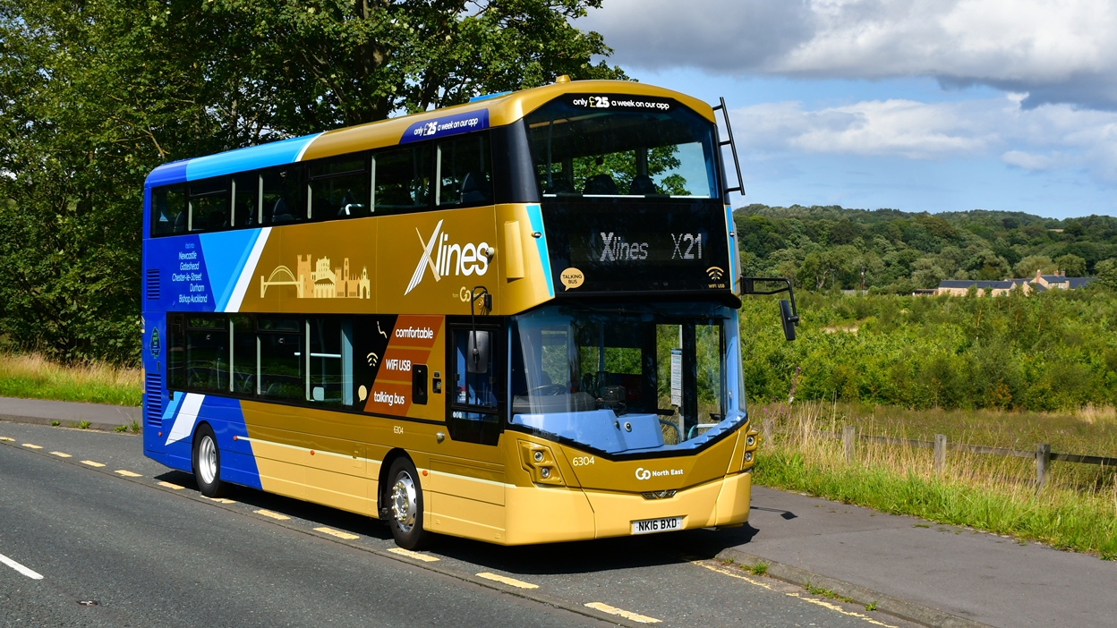 A Go North East X-lines X21 bus