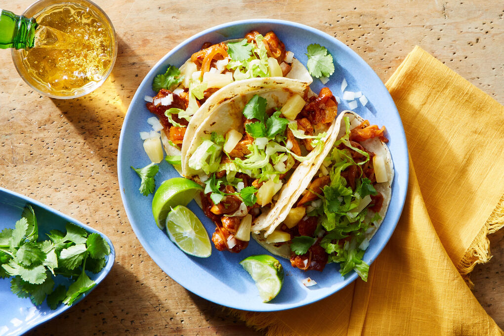 Al Pastor Chicken Tacos with Pineapple & Cilantro | Marley Spoon