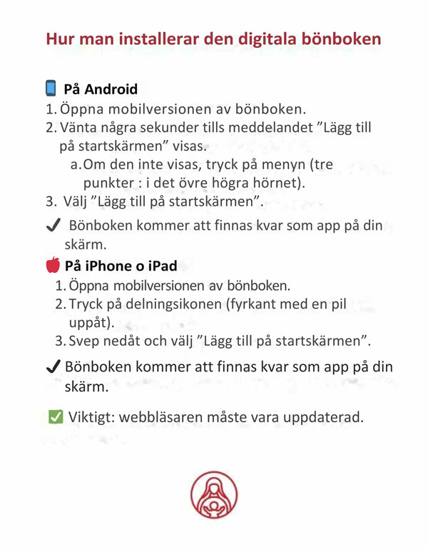 Installationsanvisningar pwa