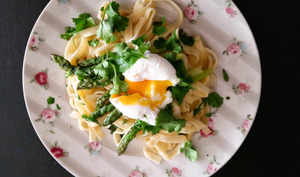 Tagliatelles aux pointes d'asperges