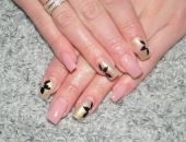 Modele unghii shadow flower