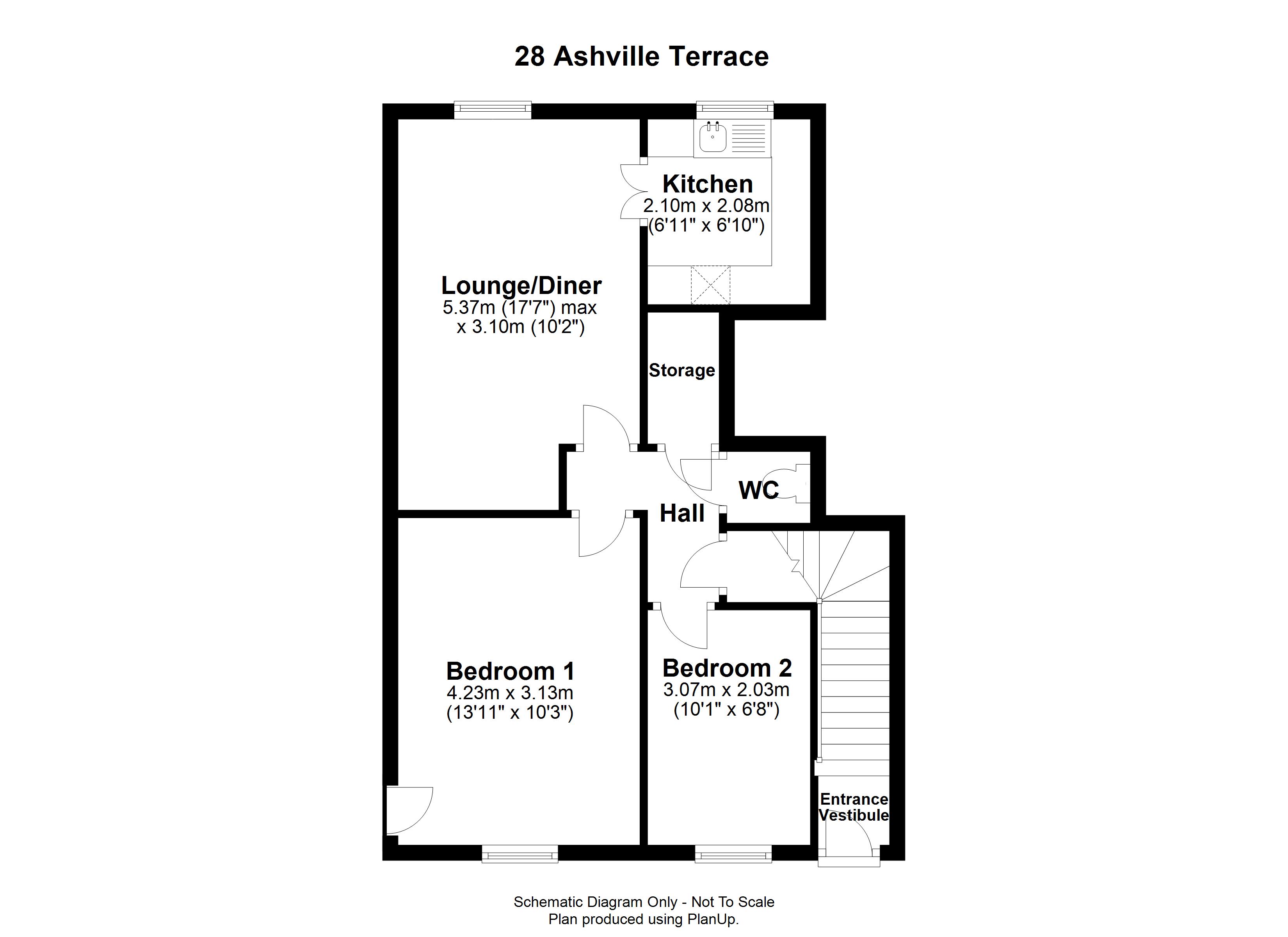 Ashville Terrace, Edinburgh EH6 2 bed flat £195,000