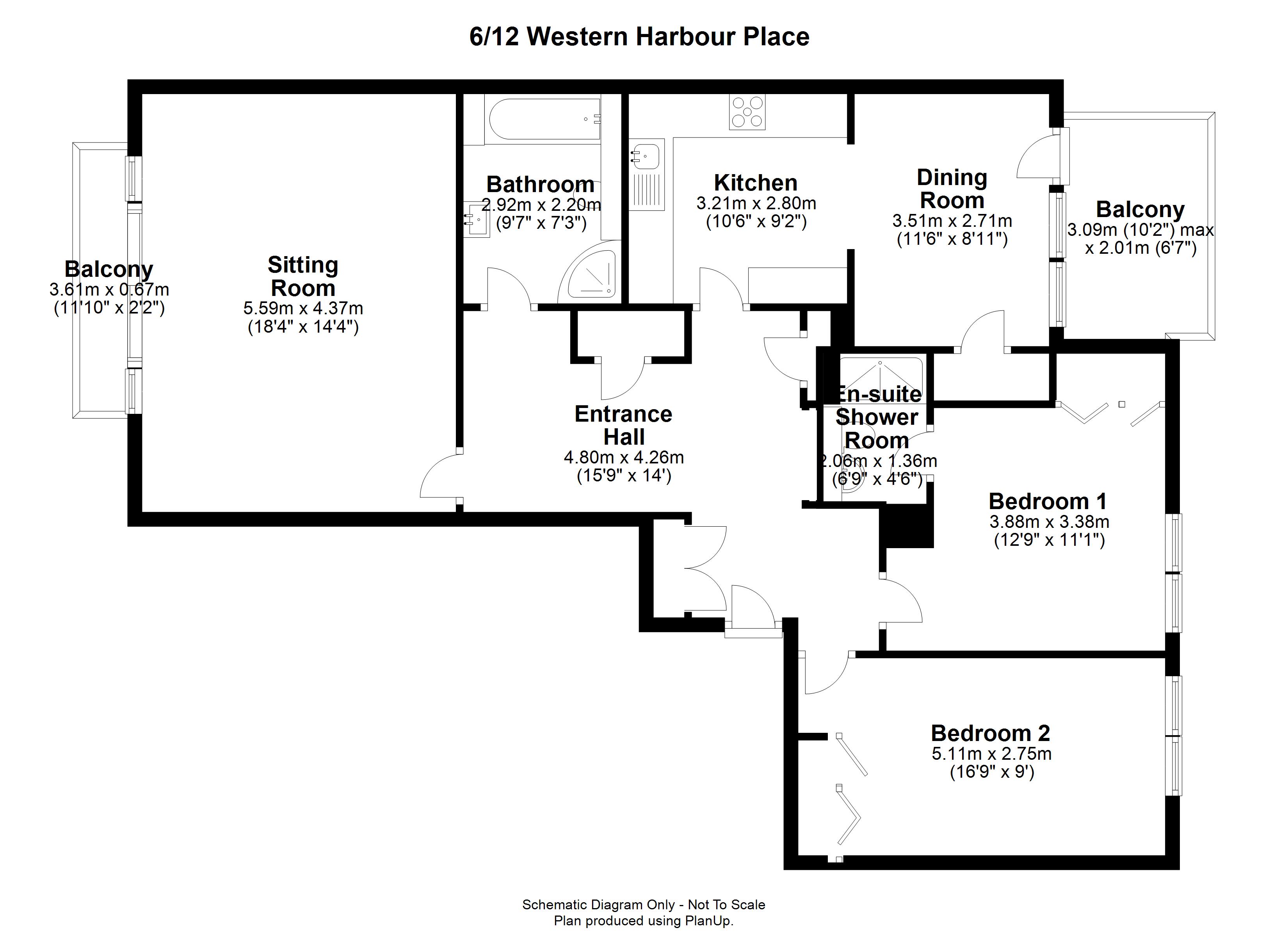 Western Harbour Place, Edinburgh EH6 2 bed apartment £305,000