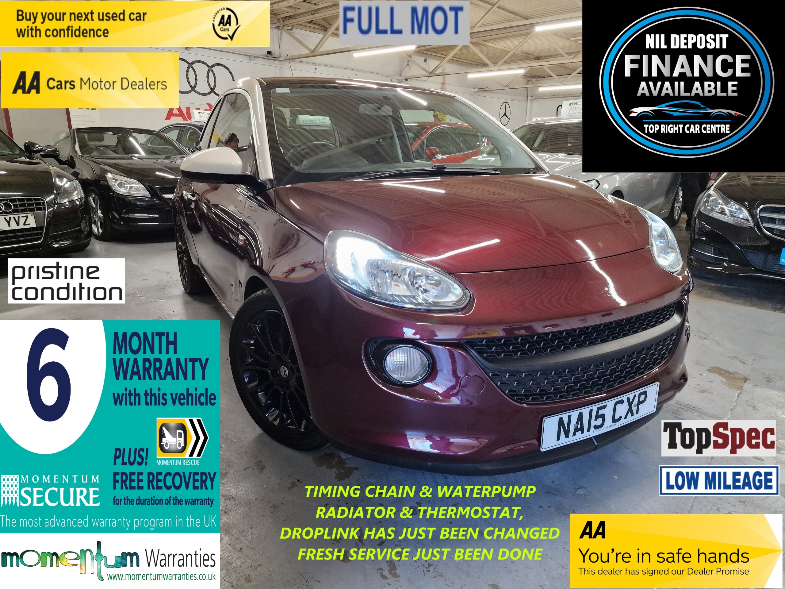 Vauxhall Adam 1.2 16v GLAM Hatchback 3dr ULEZ 2015