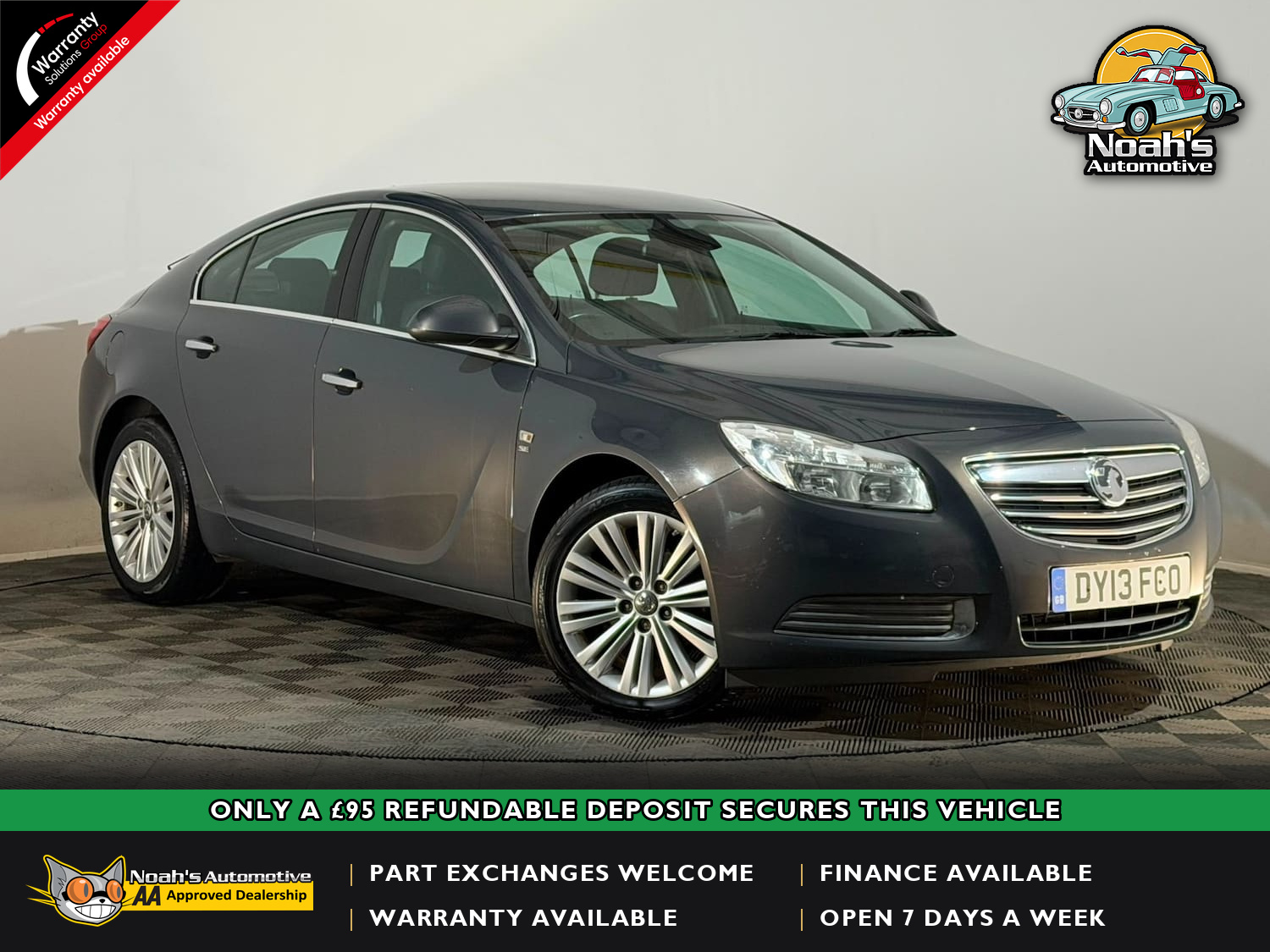 Grey 2013 Vauxhall Insignia Hatchback Front-wheel drive Manual