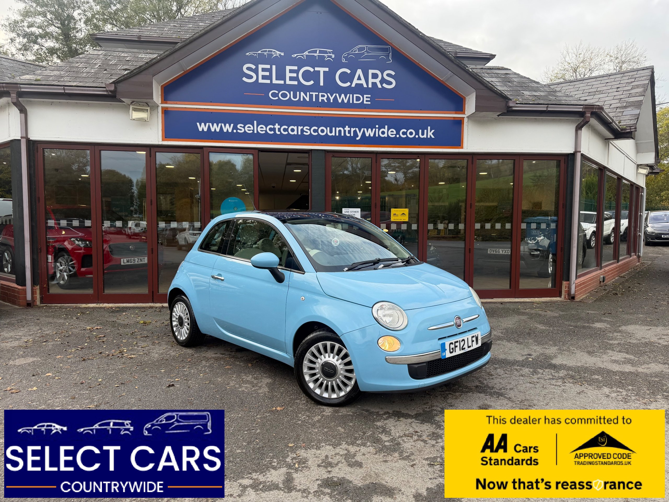  2012 Fiat 500 1.2 Lounge 3dr [start Stop]   