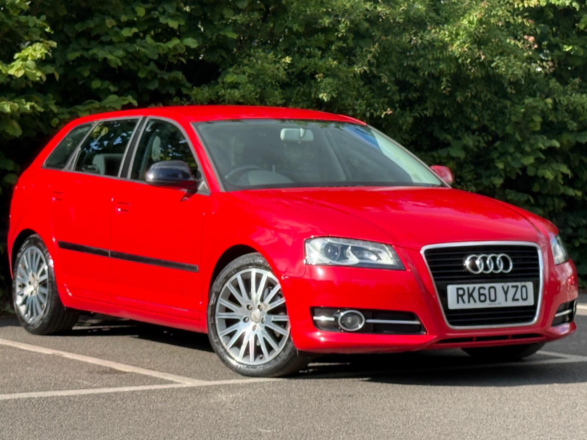 Red 2010 Audi A3 1.4 Sportback 5d S Tronic Hatchback Front-wheel drive Automatic