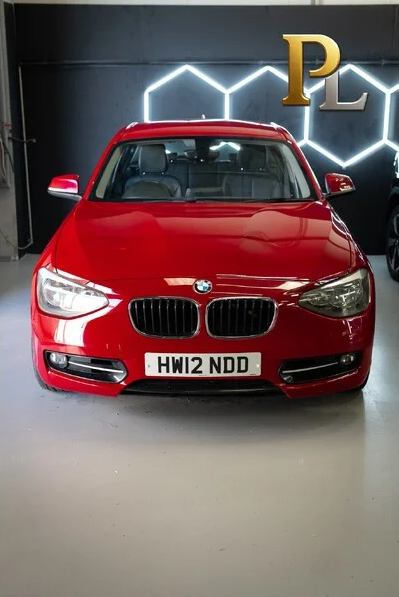 Red 2012 BMW 1 Series Hatchback Rear-wheel drive Manual