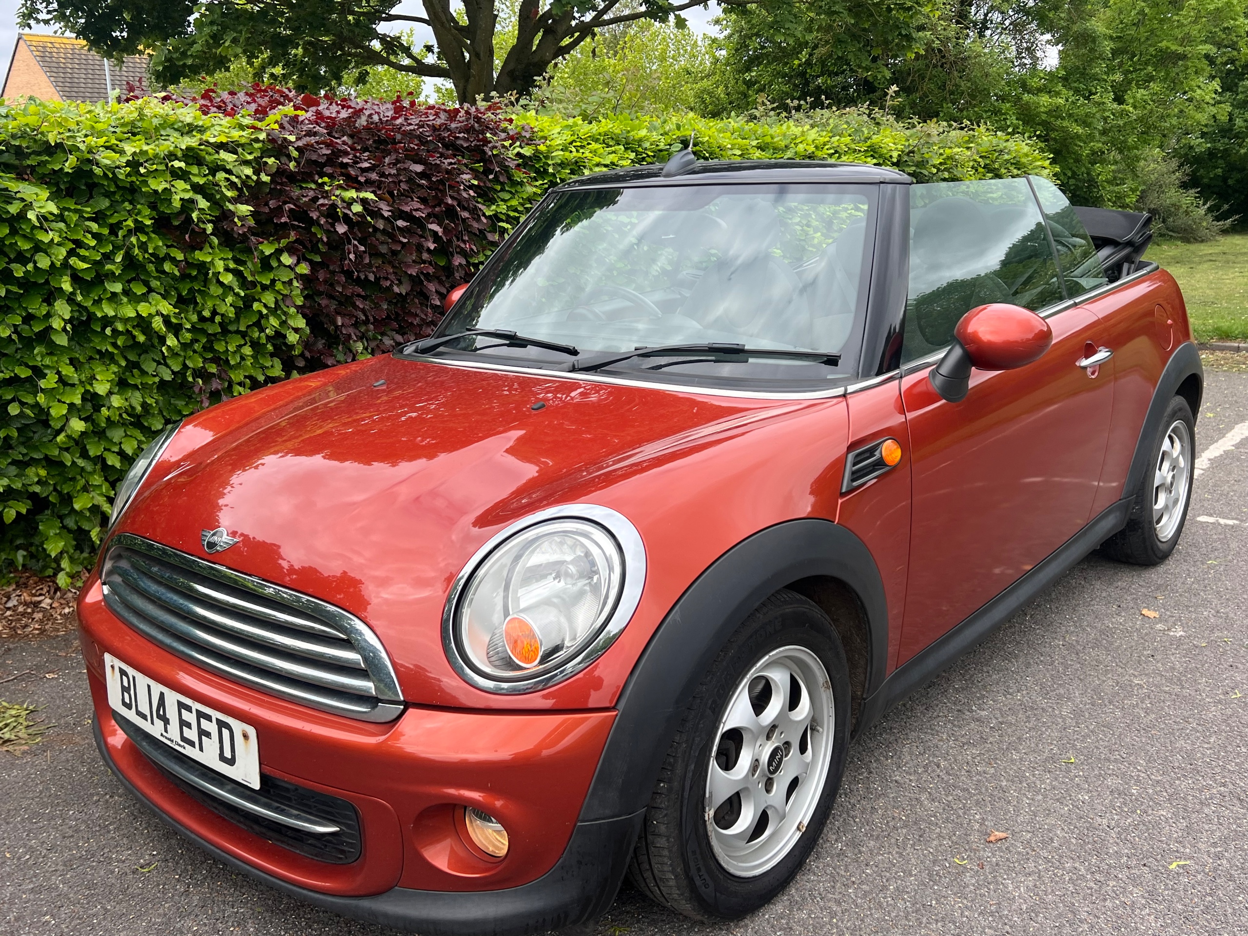 Orange 2014 MINI Convertible Convertible Front-wheel drive Manual