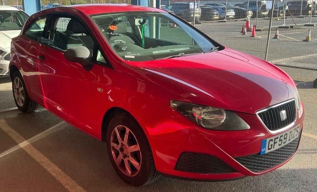 Red 2009 Seat Ibiza Coupe Front-wheel drive Manual