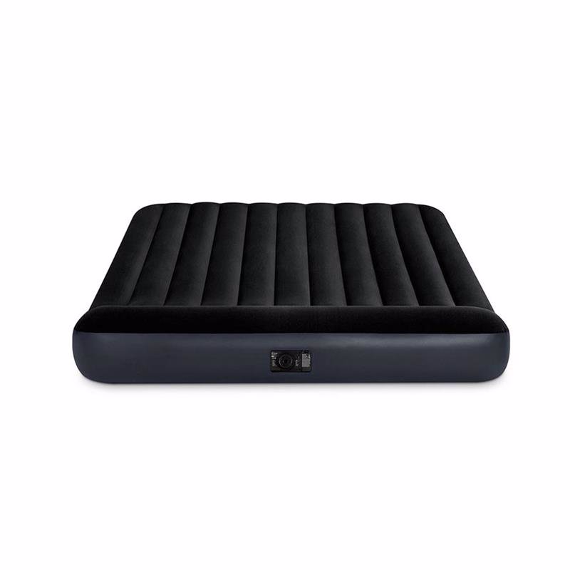 Двуспальный надувной матрас Intex 64150 (152 x 203 x 25 см) Pillow Rest Classic Airbed + Встроенный электронасос 220В