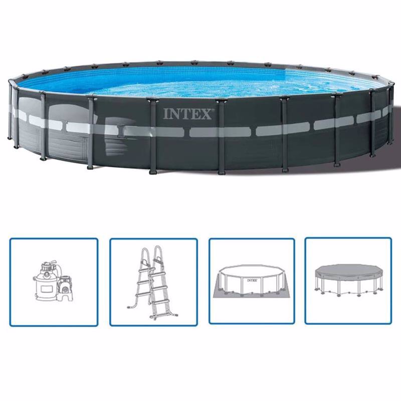 Круглый каркасный бассейн Intex 26340 (732 x 132 см) Ultra XTR Frame Pool