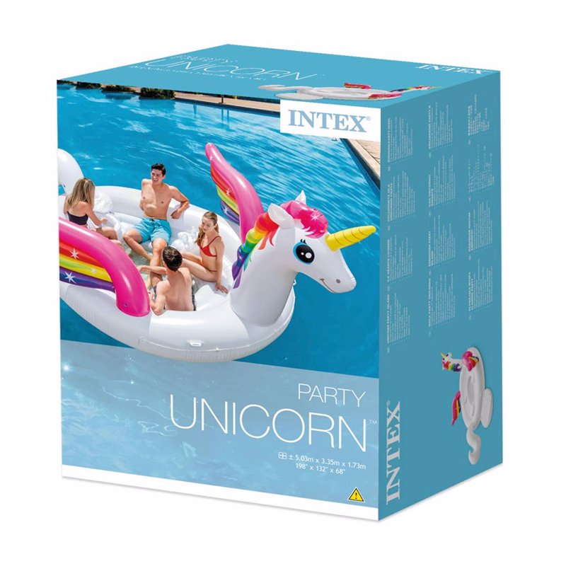 Надувной плот Intex 57266 Мега-остров Единорог (503 x 335 x 173 см) Unicorn Party Island